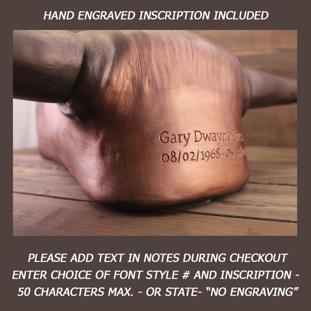 Hand Engraved Inscription Included