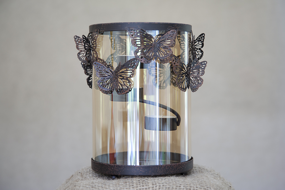 Butterfly Hurricane Tealight Candleholder
