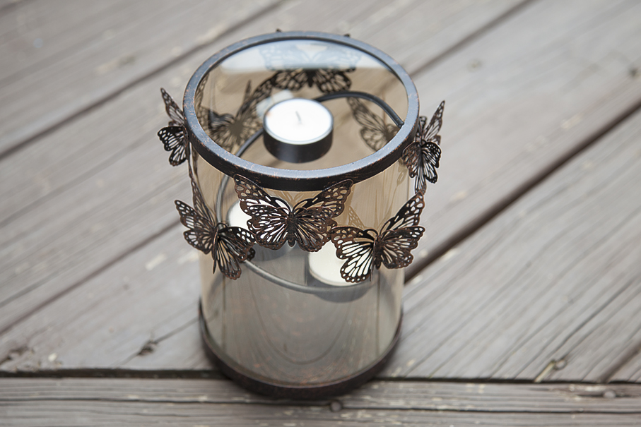 Butterfly Hurricane Tealight Candleholder