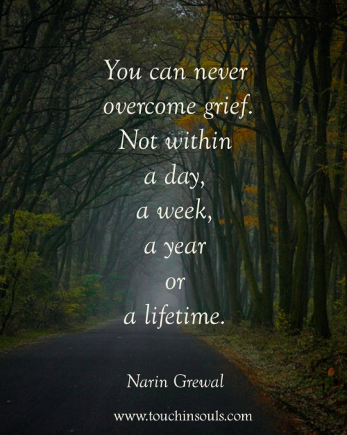 You can never overcome ...