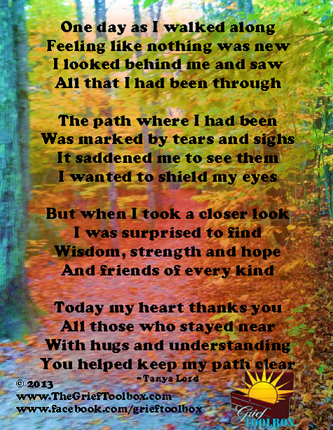 Today I am thankful for all who have stayed near - A Poem | The Grief