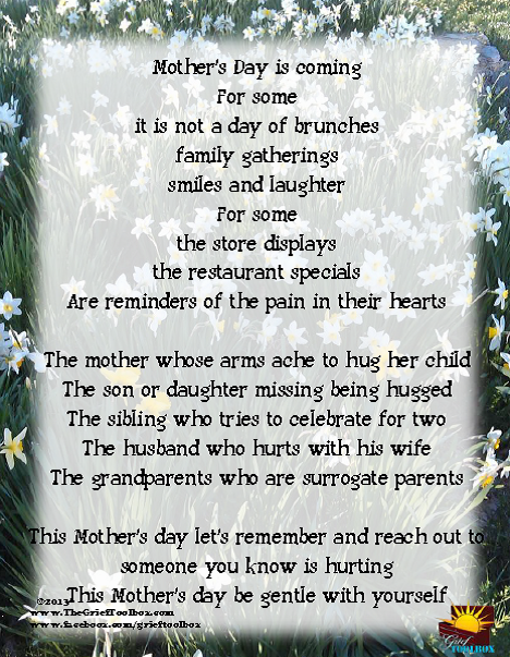 Mother's Day approaches so many that are hurting | The Grief Toolbox