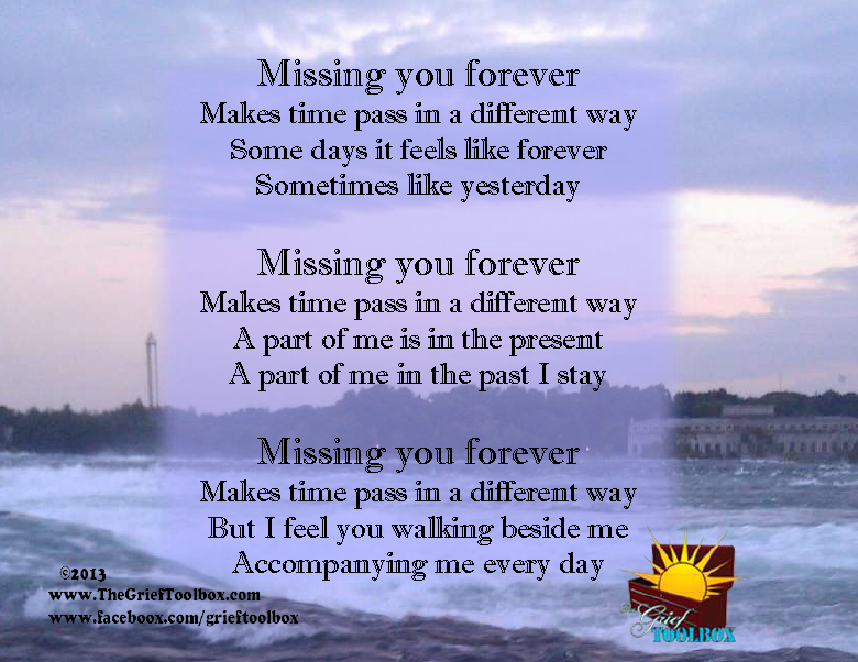 Missing you forever A Poem The Grief Toolbox