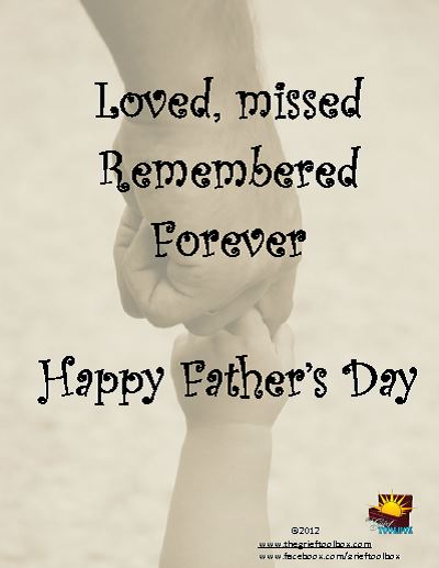 Happy Fathers Day | The Grief Toolbox