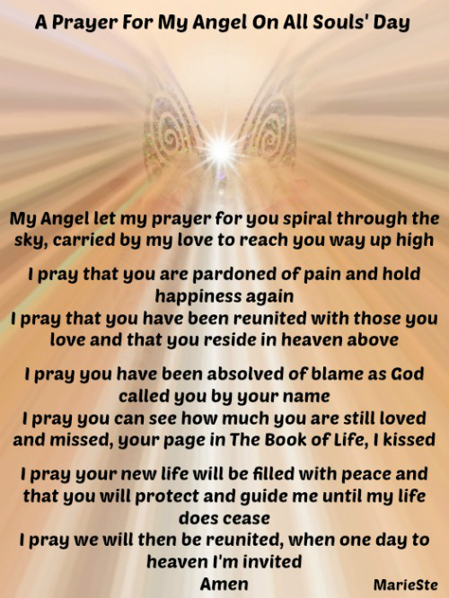 A Prayer For My Angel On All Souls' Day  The Grief Toolbox