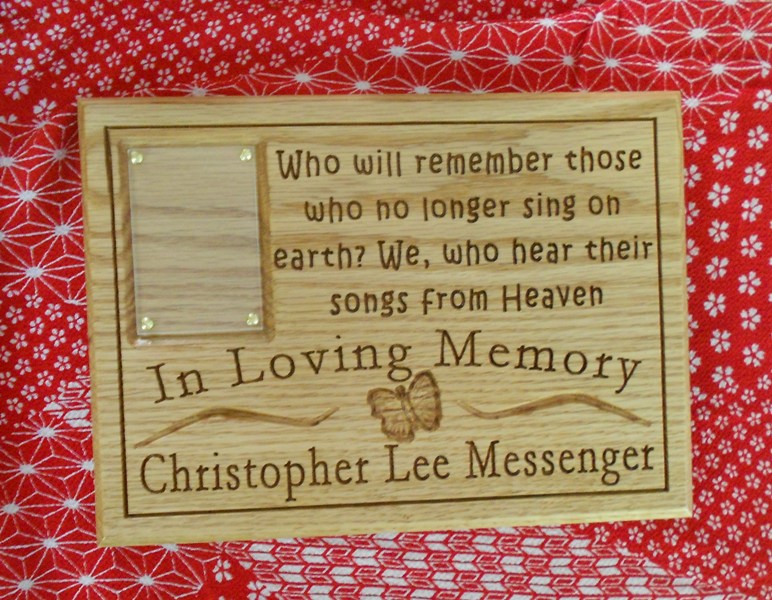 Personalized Butterfly Photo Plaque
