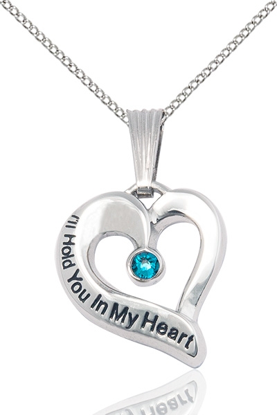 I'll Hold You In My Heart Sterling Silver December