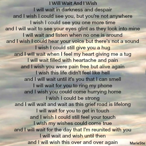 I Will Wait And I Wish | The Grief Toolbox