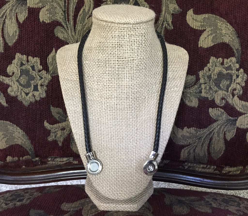 Angel Wings Braided Leather Necklace Angel Wings Braided Leather Necklace