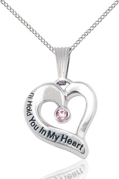 I'll Hold You In My Heart Sterling Silver June