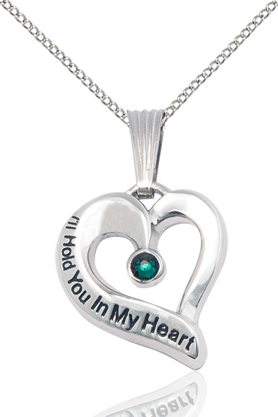 I'll Hold You In My Heart Sterling Silver May