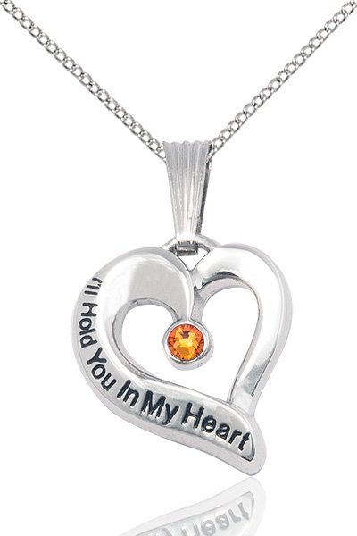 I'll Hold You In My Heart Sterling Silver November