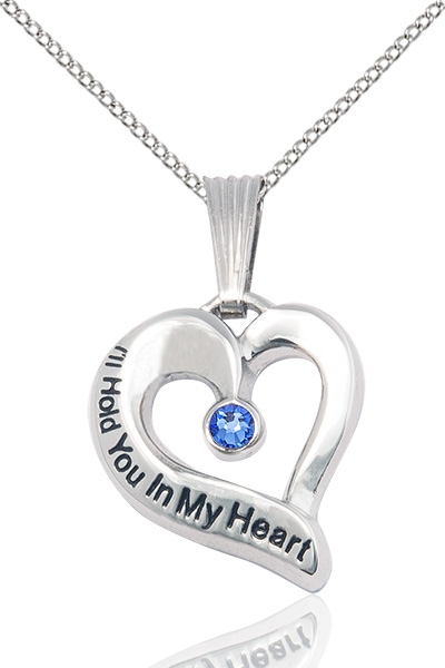 I'll Hold You In My Heart Sterling Silver September