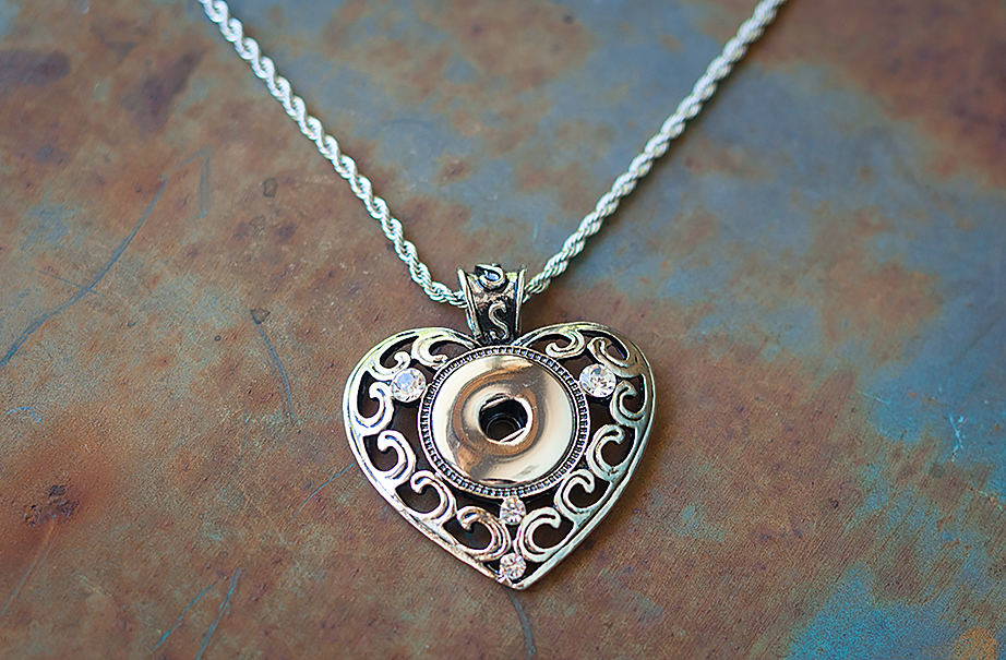 Rhinestone Heart Necklace Rhinestone Heart Necklace