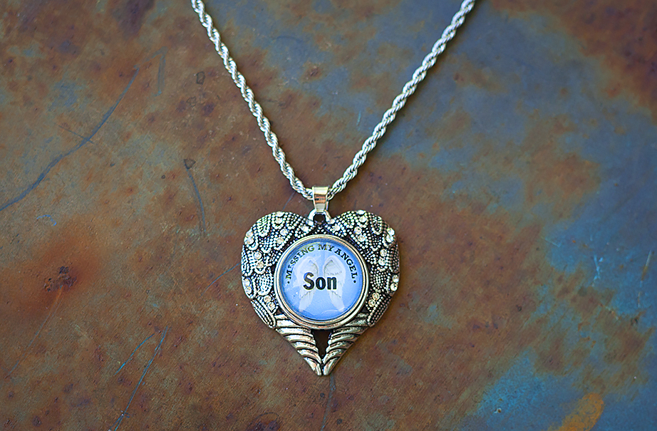 Angel Wings Heart Necklace Angel Wings Heart Necklace
