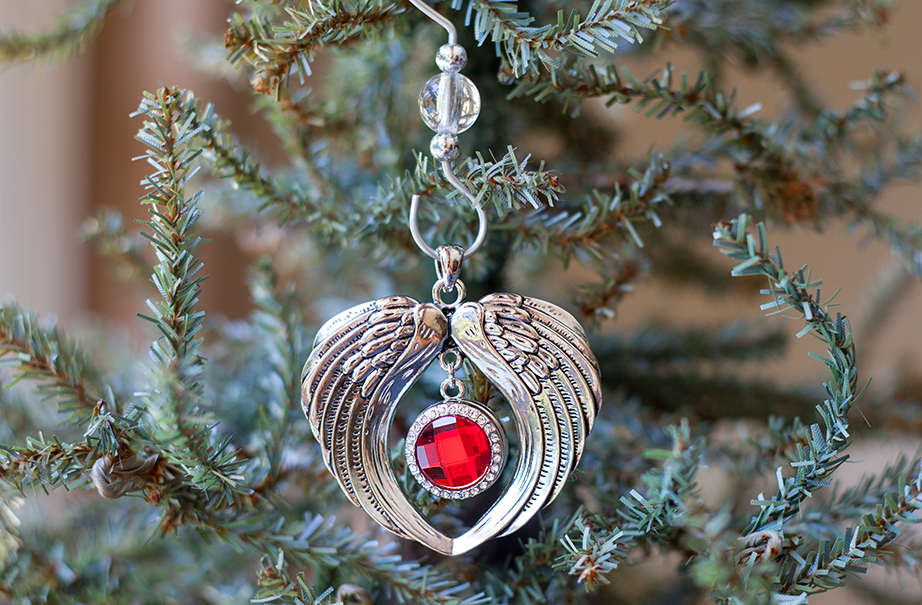 Angel Wings Birthstone Ornament Angel Wings Birthstone Ornament