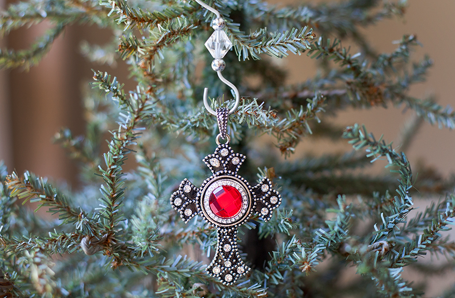 Cross Birthstone Ornament