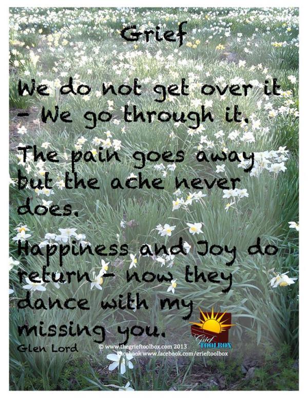 Grief - We do not get over it we go through it - A Poem