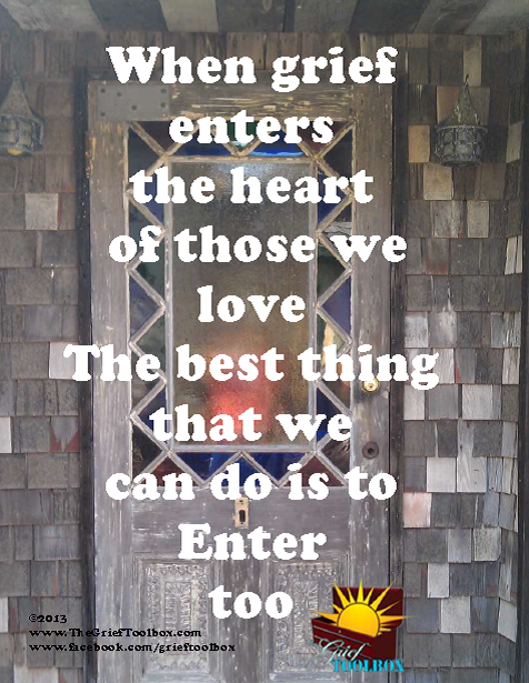 Grief enters the heart