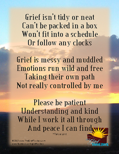 Grief is messy