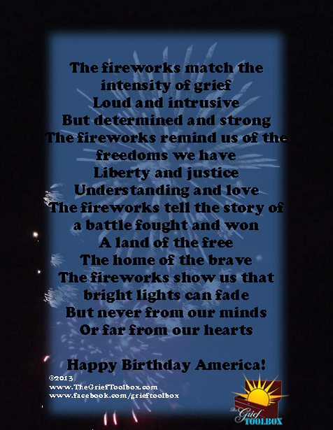 Fireworks of Grief Happy Birthday America