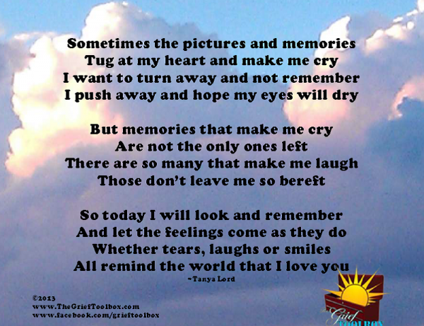 Pictures and memories tug at my heart