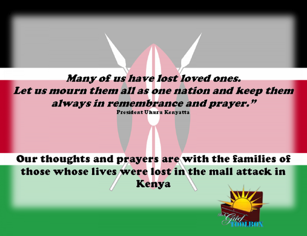 Our thoughts and prayers are with those lost in the mall attack in Kenya