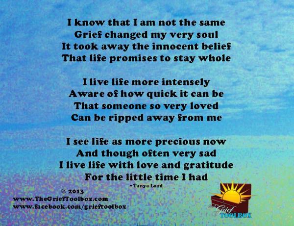 Grief Changed my soul A Poem