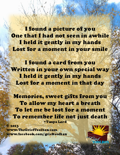To remember life not just death - A poem