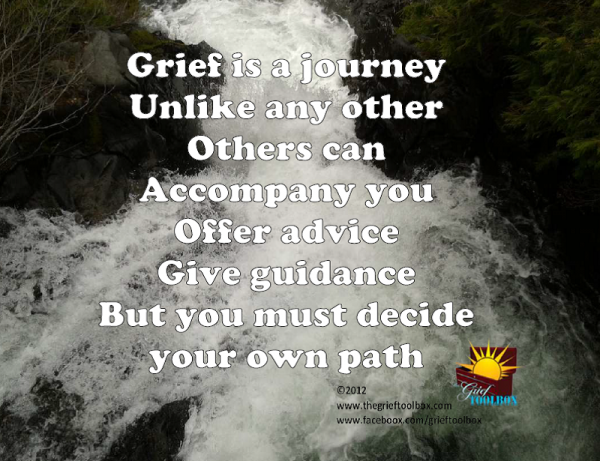 In grief you must decide your own path