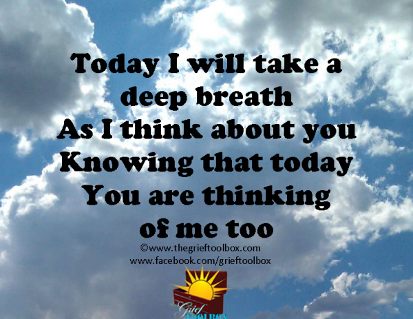 Today I think of you