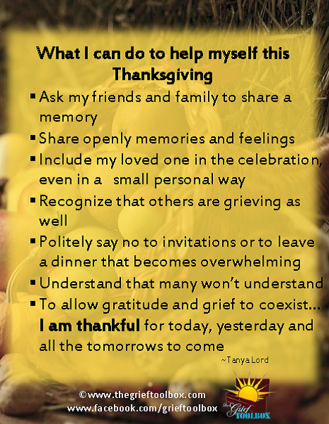 In grief how can you help yourself this holiday?