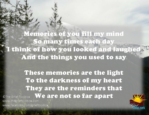 Memories of you fill my mind