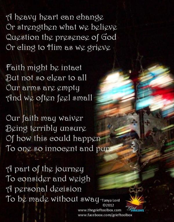 In grief change, embrace or question your faith without pressure or judgment