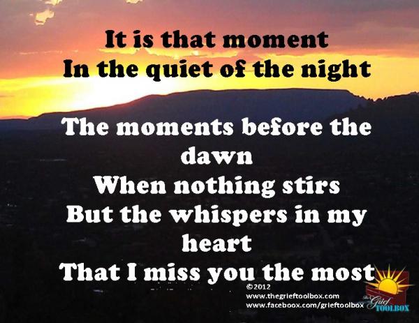 The moment before the dawn