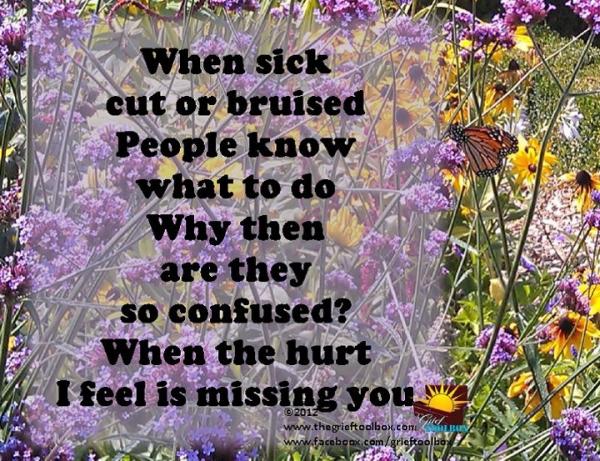 In grief understand that others do not understand your grief