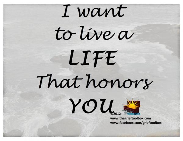 Grief chose us but now we chose how we live our lives