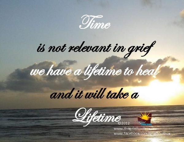 In grief there is no timeline