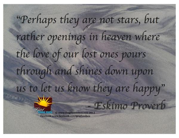 Perhaps they are not stars Eskimo Proverb