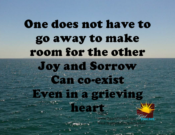 Tools for finding hope along the journey: Joy and Sorrow can coexist