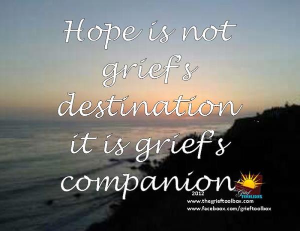 What is hope in grief