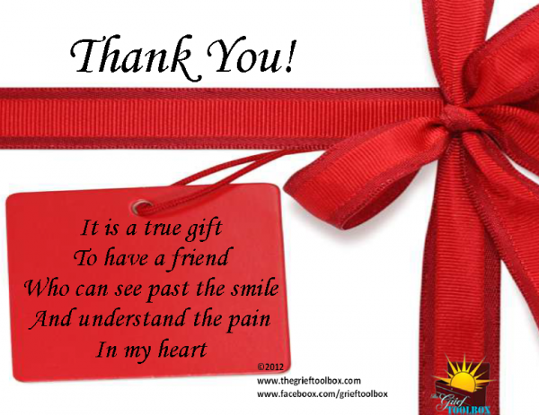 Thank you to a true friend