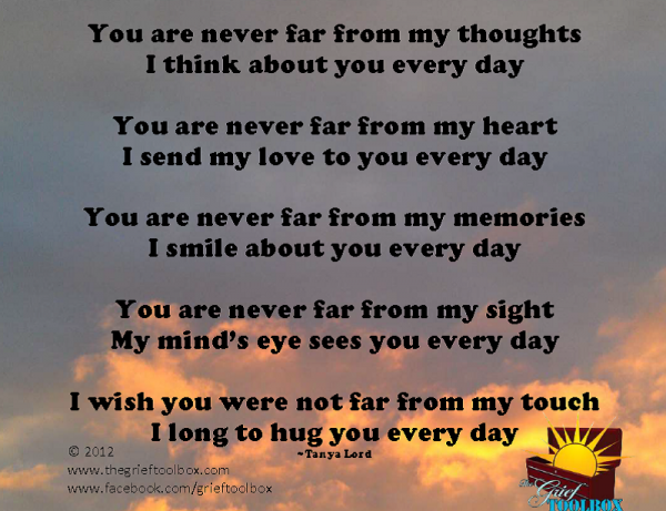 Never Far from me A poem