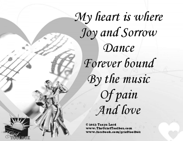 My heart is where Joy and sorrow dance - A Poem