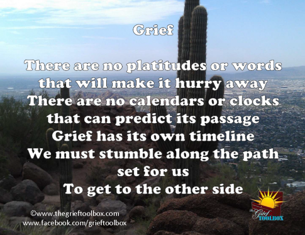The work of grief takes time