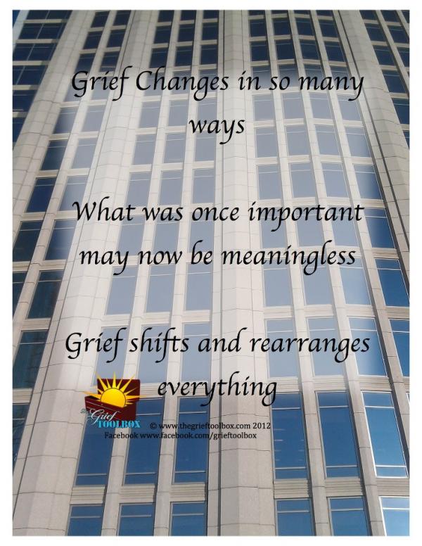 What was once important is now meaningless