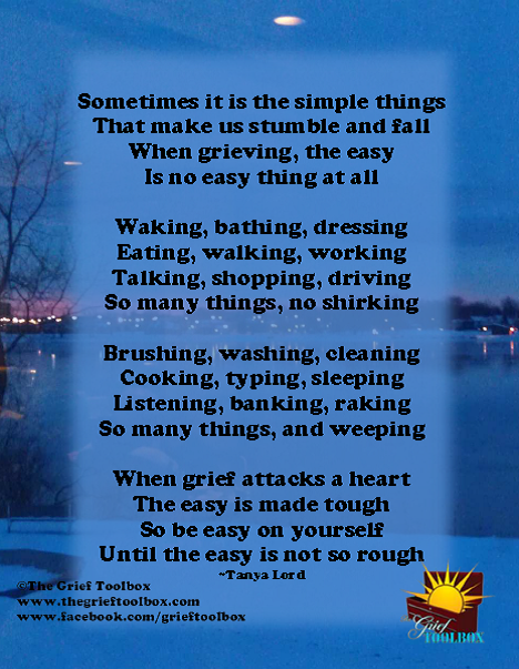 The not so simple things of grief a poem