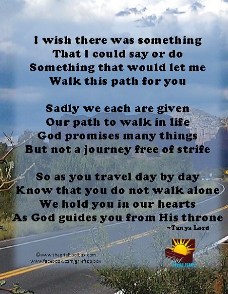 You do not travel this journey alone