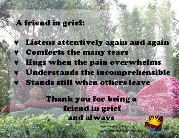 What is a friend in grief