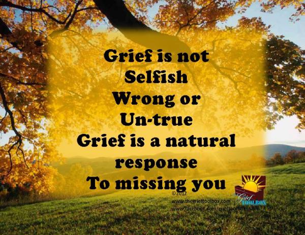 Grief is normal